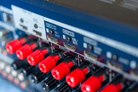 Exploring audio technology sound equipment studio environment close-up view.. Stock Photos
