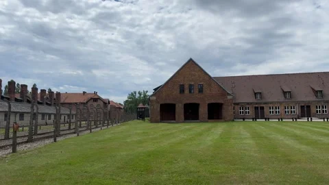Exploring Auschwitz-Birkenau Museum Video stock 277297942