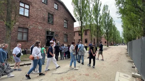 Exploring Auschwitz-Birkenau Museum Stock-Footage 277298053