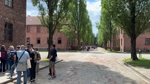 Exploring Auschwitz-Birkenau Museum Stock-Footage 277298098