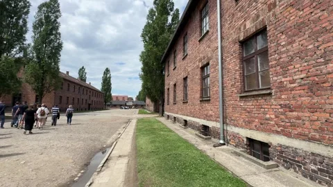 Exploring Auschwitz-Birkenau Museum Stock-Footage 277298109