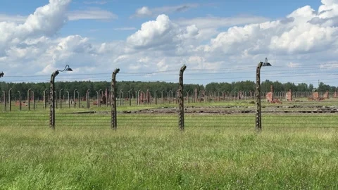 Exploring Auschwitz-Birkenau Museum Video stock 277298318
