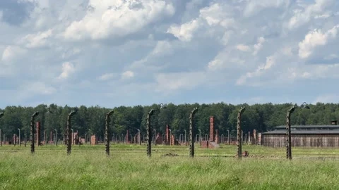 Exploring Auschwitz-Birkenau Museum Video stock 277298323