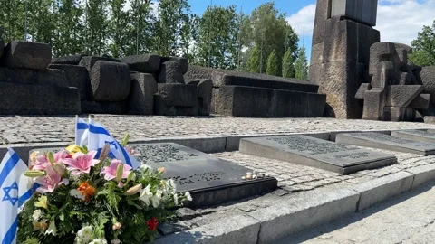 Exploring Auschwitz-Birkenau Museum Video stock 277298621