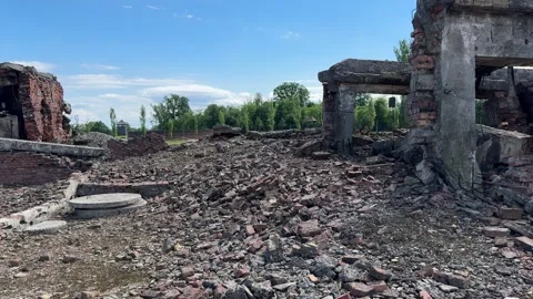 Exploring Auschwitz-Birkenau Museum Video stock 277298742
