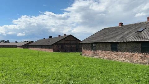 Exploring Auschwitz-Birkenau Museum Video stock 277298819