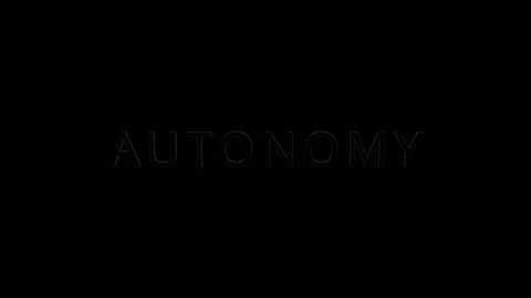 Exploring autonomy in ai technology a graphic text concept for future innovation Stock Footage 319525750
