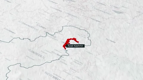 Exploring Azad Kashmir A Complete Map Overview Video stock 310487568