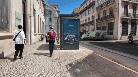 Exploring the beauty of Lisbon through its streets and landmarks. Stock Footage 292330092