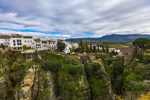 Exploring the breathtaking views of Ronda, a charming town in Spain Foto stock