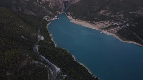 Exploring Breathtaking Views of the Verdon Natural Regional Park at Dusk Stock Footage 280600551