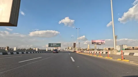 Exploring Cairo Highways by Driving the Vast Cairo Ring Road Around the Capital Видео 330074878