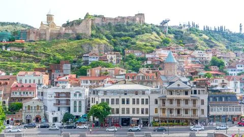 Exploring the city of Tbilisi includes both urban delights Stock-Fotos