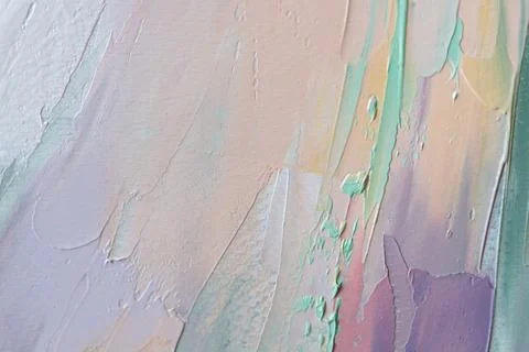 Exploring color and texture with palette knife techniques in oil painting Stock Photos