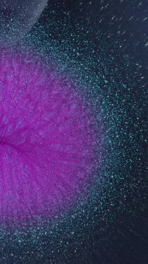 Exploring colorful swirling patterns with vibrant purple and blue hues in a 库存影片 287475999
