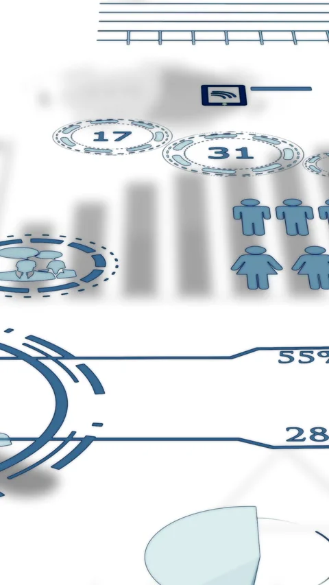 Exploring the concept of Abstract Data Visualization through the use of 스톡 동영상 287856179
