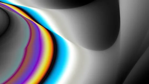 Exploring the Concept of Abstract Wave Patterns Rendered in Vibrant and Ric.. Illustration