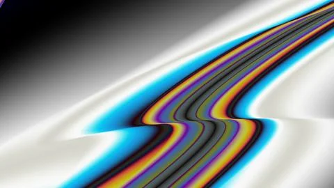 Exploring the Concept of Abstract Wave Patterns Rendered in Vibrant and Ric.. Illustrazione stock