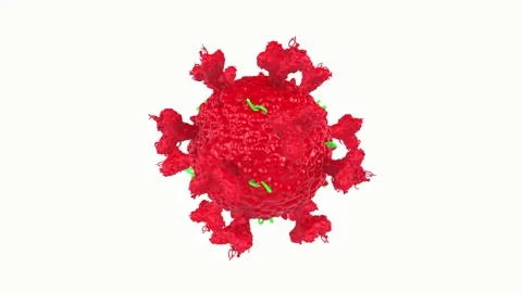 Exploring the coronavirus spike protein's structure and role Stock Footage 292682183