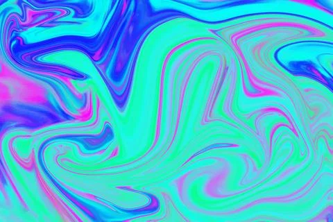 Exploring the cosmos of hues and patterns in abstract liquid marble pattern.. Stock Illustration