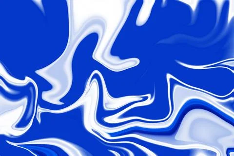 Exploring the cosmos of hues and patterns in abstract blue and white liquid.. Stock Illustration