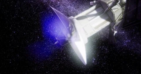 Exploring the cosmos with the Magellan spacecraft in deep space Stock Illustration