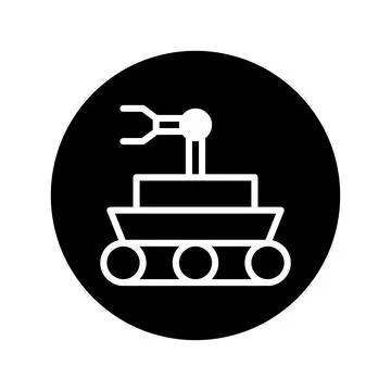 Exploring the cosmos vector icon illustration of rover for cosmic explorati.. Stock Illustration