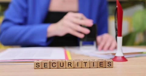 Exploring the creative process of organizing securities paperwork with a Stock Footage 318662771