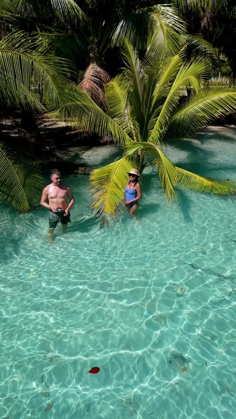 Exploring crystal-clear waters and tropical paradise in Koh Kood, Thailand Stock Footage 327578880