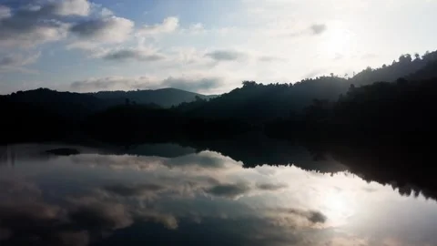Exploring da lay irrigation reservoir in lam dong vietnam 스톡 동영상 348196848