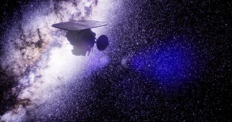 Exploring deep space with the Deep Impact spacecraft Ilustración de archivo