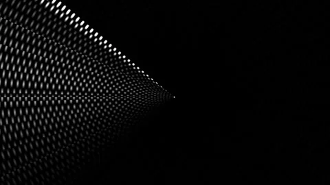 Exploring the depth of a dark tunnel with light patterns Stock Footage 339372755