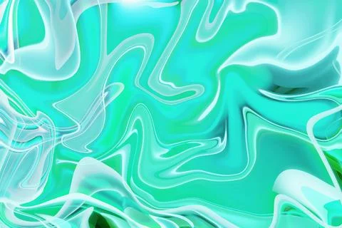 Exploring the depths of abstract fluidity green liquid marble texture in fa.. Illustrazione stock