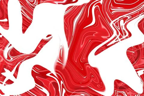 Exploring dimensions with abstract red liquid marble swirl texture backgrou.. Stock Illustration