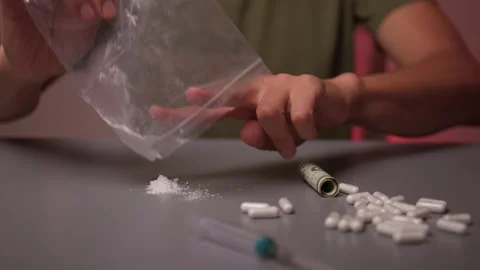 Exploring Drug Use and Addiction A Comprehensive Visual Description of the Issue Stock Footage 312902805
