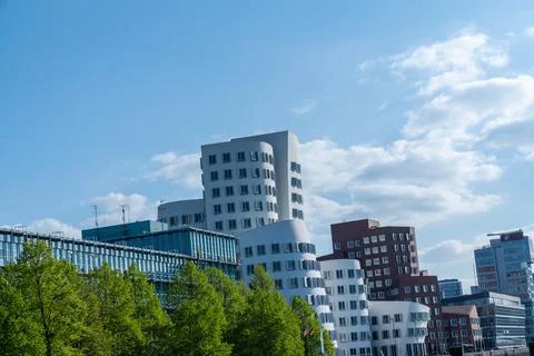 Exploring Dusseldorf's Iconic Landmarks Stock Photos