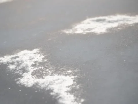 Exploring dust patterns on surfaces indoor environment macro photography 写真素材