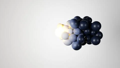 Exploring dynamic, abstract movements with spherical clusters having explosive 스톡 일러스트