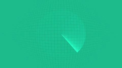 Exploring Dynamic Geometric Patterns in Vibrant Green Shades Stock Footage 291083262