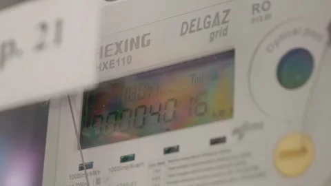 Exploring the electrical installations and meters in a utility management system Stock Footage 347204133