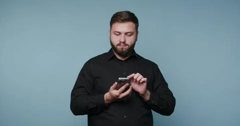 Exploring emotions through a digital connection in a stylish setting with a.. Vídeo Stock 329110720