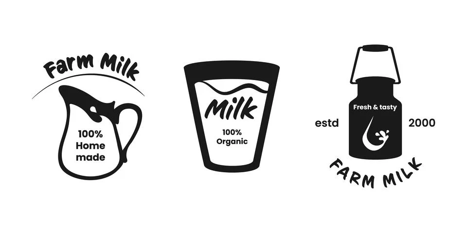 Exploring environmental conservation through eco-friendly milk branding Ilustración de archivo