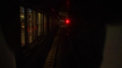 Exploring the Fascinating World of Underground Train Travel Stock Footage 244354721