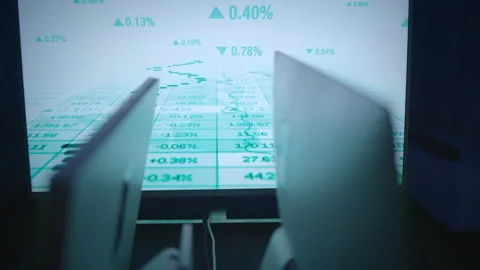 Exploring Financial Data Visualization Techniques through Stock Trends 스톡 동영상 293365966