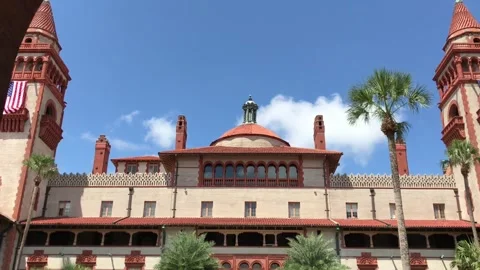 Exploring Flagler College in St. Augustine, Florida Stock Footage 317817032