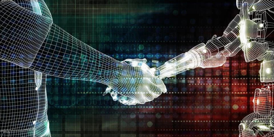 Exploring Future Internet And AI Stock Illustration