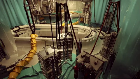 Exploring a Futuristic Laboratory Filled With Advanced Technology and Machinery Stock Footage 348158133