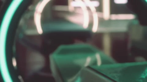 Exploring Futuristic Technology in a Sci Fi Inspired Environment Stock Footage 348394833