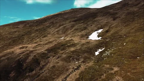 Exploring Giumalău's Rugged Terrain Stock Footage 272596376