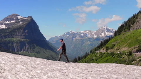 Exploring Glacier National Park Experience Majestic Views and Thrilling Video stock 313565936